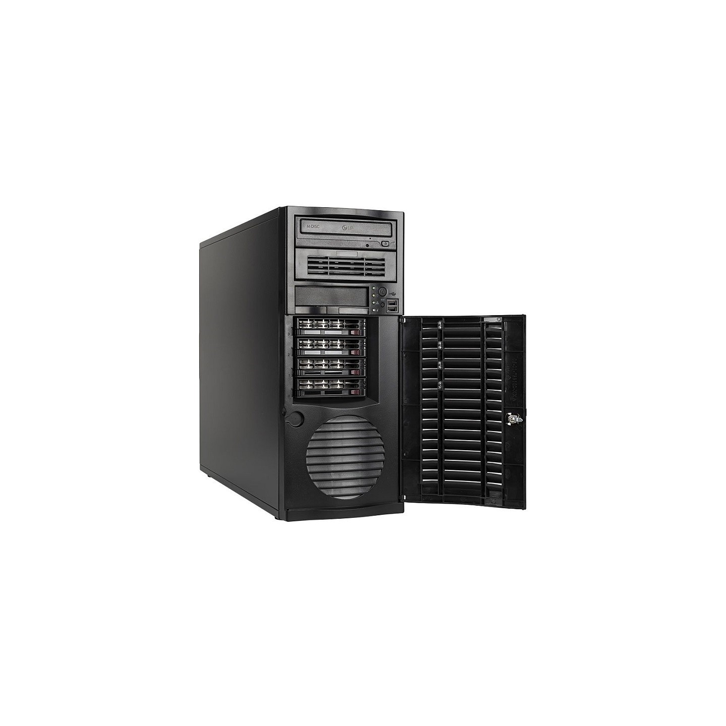 Server bluechip SERVERline T40321s Tower. Xeon 4410Y 32GB. 2 x 960 GB SSD. 2 x RJ45 (10 Gb s)