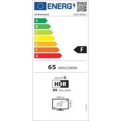 127 cm 50' (3840×2160) LG 50UR78006LK 16:9 LED 50Hz a5 Gen6 4K HDMI×3 USB×2 webOS23 Black