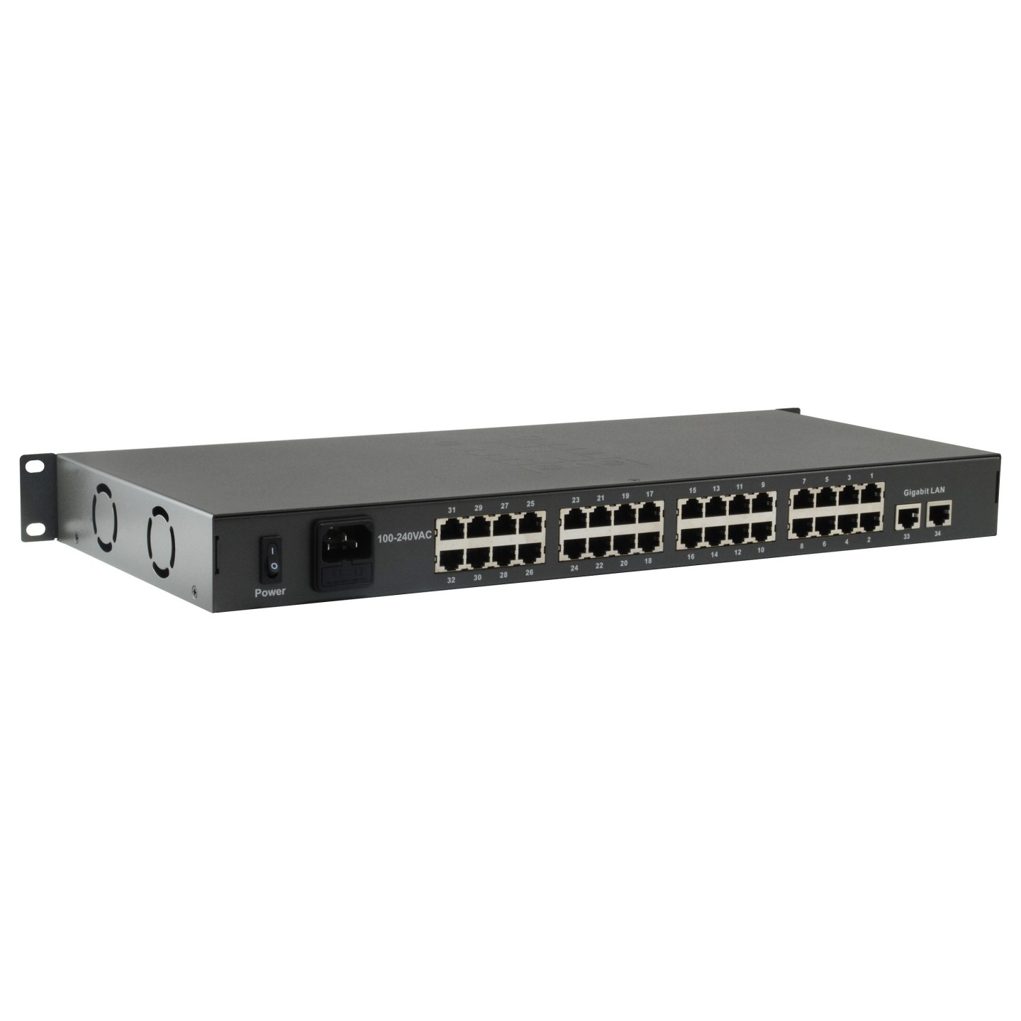 Switch 34x FE FGP-3400W250 2xGE 19' 250W 32xPoE — Buy in Cyprus with Fast Delivery