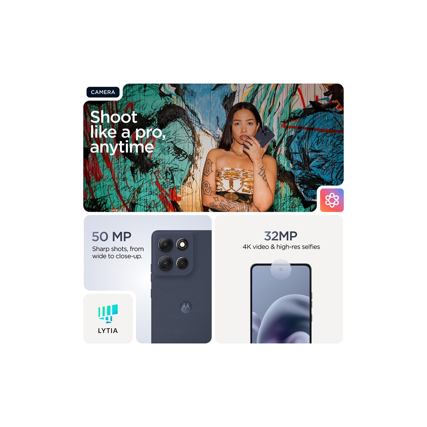 Motorola moto G86 8RAM 256GB spellbound blue — Buy in Cyprus with Fast Delivery