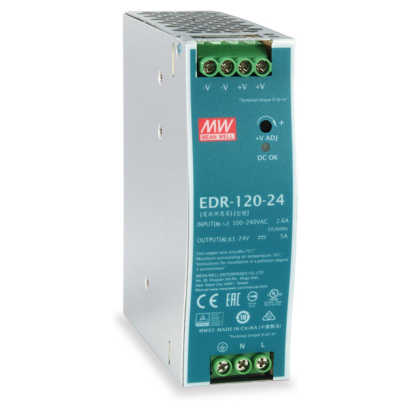 ind. Netzteil POW-2441 24VDC 120W DIN-Schiene — Buy in Cyprus with Fast Delivery