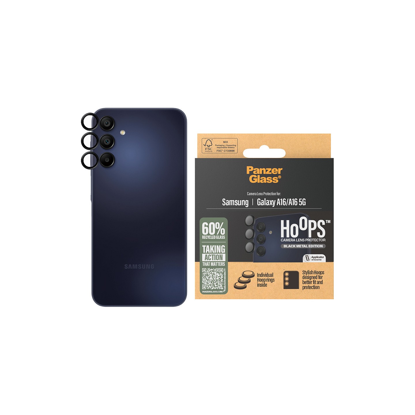 PanzerGlass Hoops Black Lens Protector Samsung A16 — Buy in Cyprus with Fast Delivery