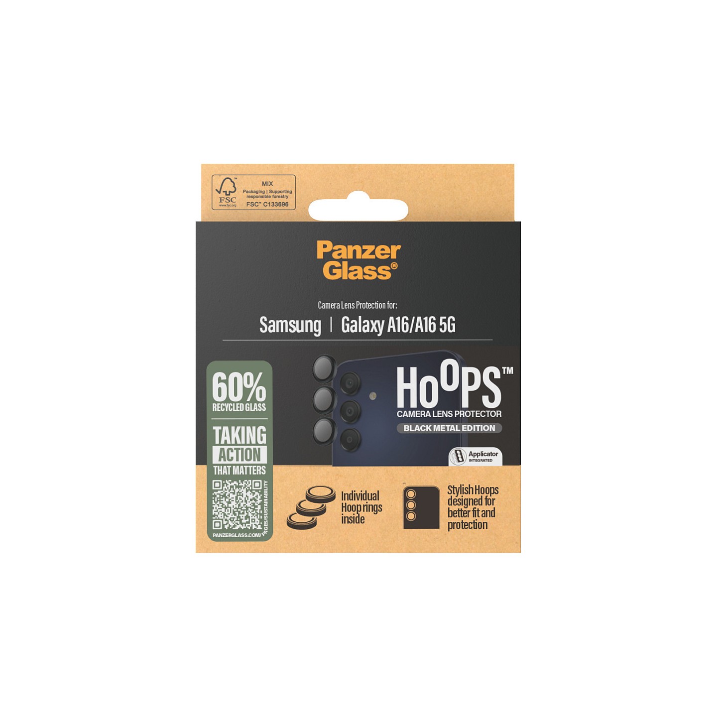 PanzerGlass Hoops Black Lens Protector Samsung A16 — Buy in Cyprus with Fast Delivery