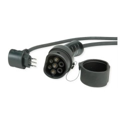 ROLINE Tragbares E-Auto Ladegert. CEI23-50 (IT. Typ-L) & Typ2 Stecker. 1-phasig. Mode 2. 16 A. 3.6 kW. 7.5 m