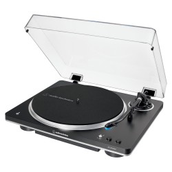 Audio Technica AT-LP70XBTBS (schwarz silber. Integrierter Phono-Vorverstrker. Bluetooth. Vollautomat. Riemenantrieb)