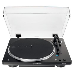 Audio Technica AT-LP70XBTBS (schwarz silber. Integrierter Phono-Vorverstrker. Bluetooth. Vollautomat. Riemenantrieb)
