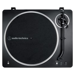 Audio Technica AT-LP70XBTBS (schwarz silber. Integrierter Phono-Vorverstrker. Bluetooth. Vollautomat. Riemenantrieb)