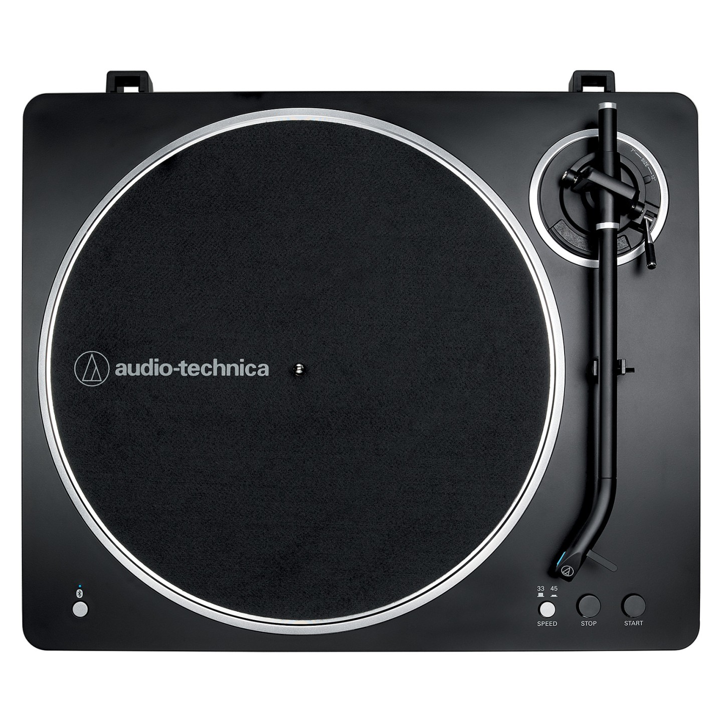 Audio Technica AT-LP70XBTBS (schwarz silber. Integrierter Phono-Vorverstrker. Bluetooth. Vollautomat. Riemenantrieb)