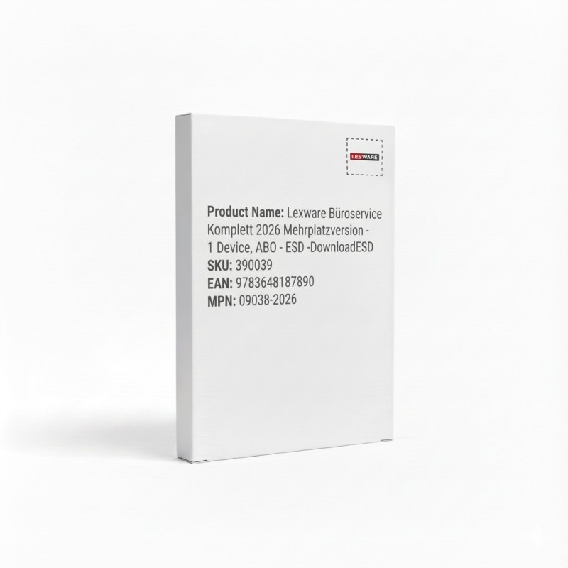 Lexware Büroservice Komplett 2026 Mehrplatzversion - 1 Device. ABO - ESD -DownloadESD — Buy in Cyprus with Fast Delivery