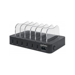 MANHATTAN 6-Port USB-Ladestation USB-A-Ports 2.4 A 5 V 55W — Buy in Cyprus with Fast Delivery