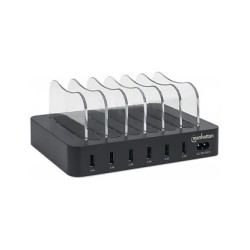 MANHATTAN 6-Port USB-Ladestation USB-A-Ports 2.4 A 5 V 55W — Buy in Cyprus with Fast Delivery
