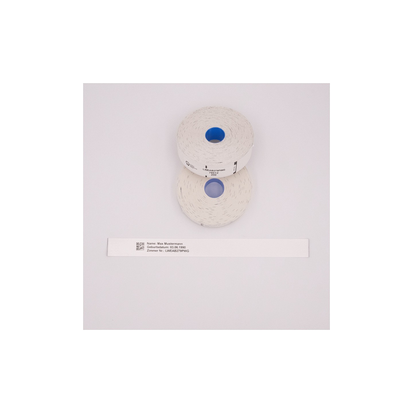 Brother - Klebeverschluss - wei - 25 x 279 mm 200 Stck. (1 Rolle(n) x 200 Erwachsenenarmbnder - fr Brother TD-2130NSA