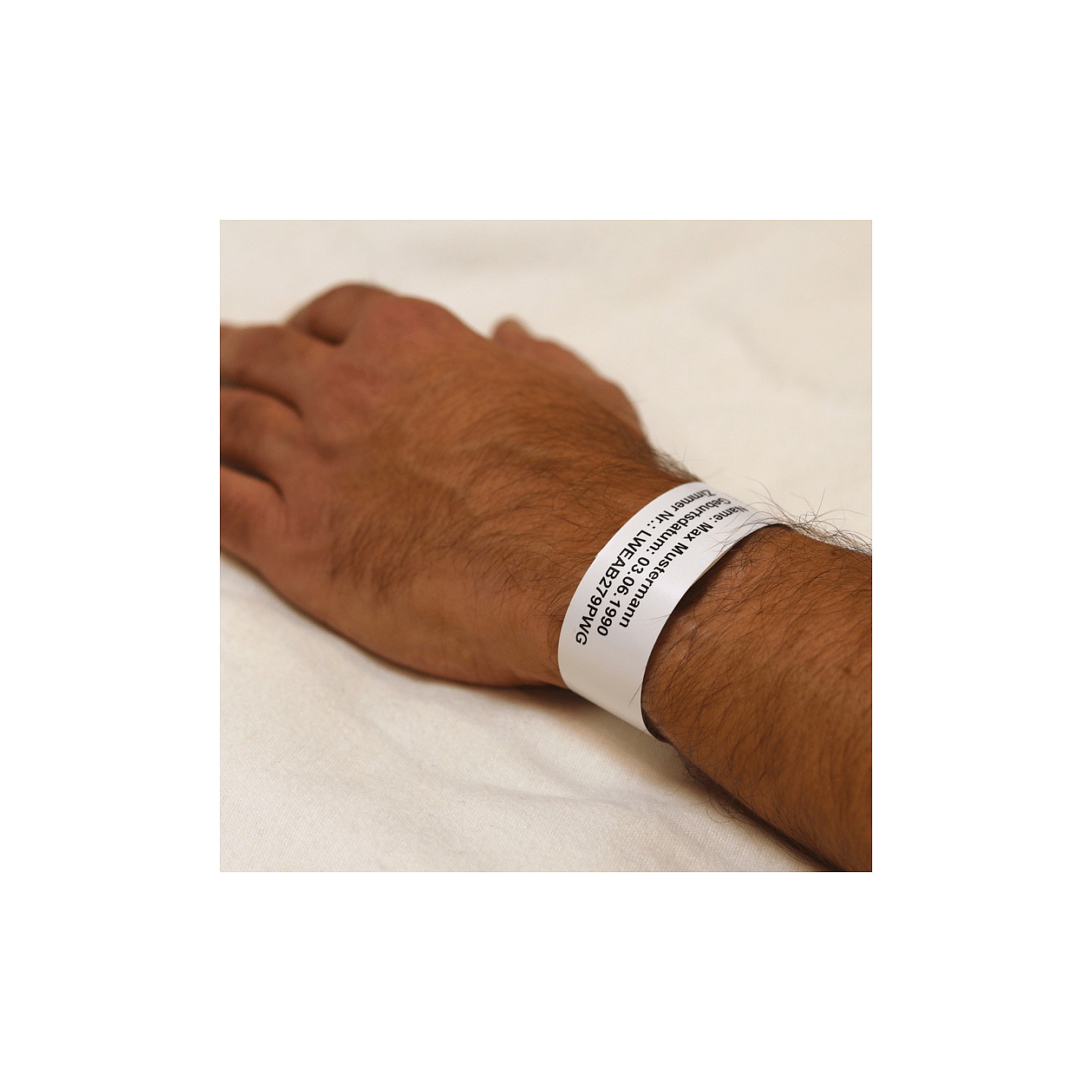 Brother - Klebeverschluss - wei - 25 x 279 mm 200 Stck. (1 Rolle(n) x 200 Erwachsenenarmbnder - fr Brother TD-2130NSA