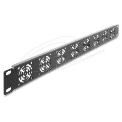 19? 1 HE Rackblende für 8 Lüfter 40 x 40 mm dunkelgrau — Buy in Cyprus with Fast Delivery
