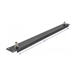 19? Panel mit 2 x BNC Buchse 1 HE schwarz — Buy in Cyprus with Fast Delivery