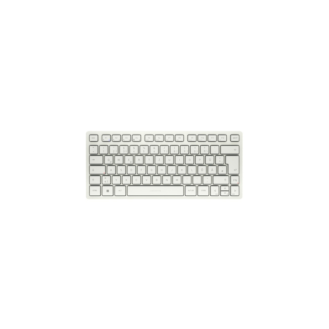Cherry KW 7100 MINI - Bluetooth 5.1 Scissor Keyboard, German QWERTZ, 79‑key, White (Milk) — Buy in Cyprus with Fast Delivery