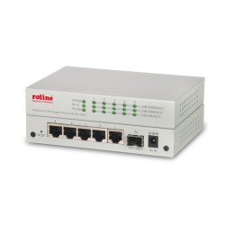 ROLINE Gigabit Ethernet Switch 6 Ports (5x 10 100 1000 + 1x SFP). WebSmart — Buy in Cyprus with Fast Delivery