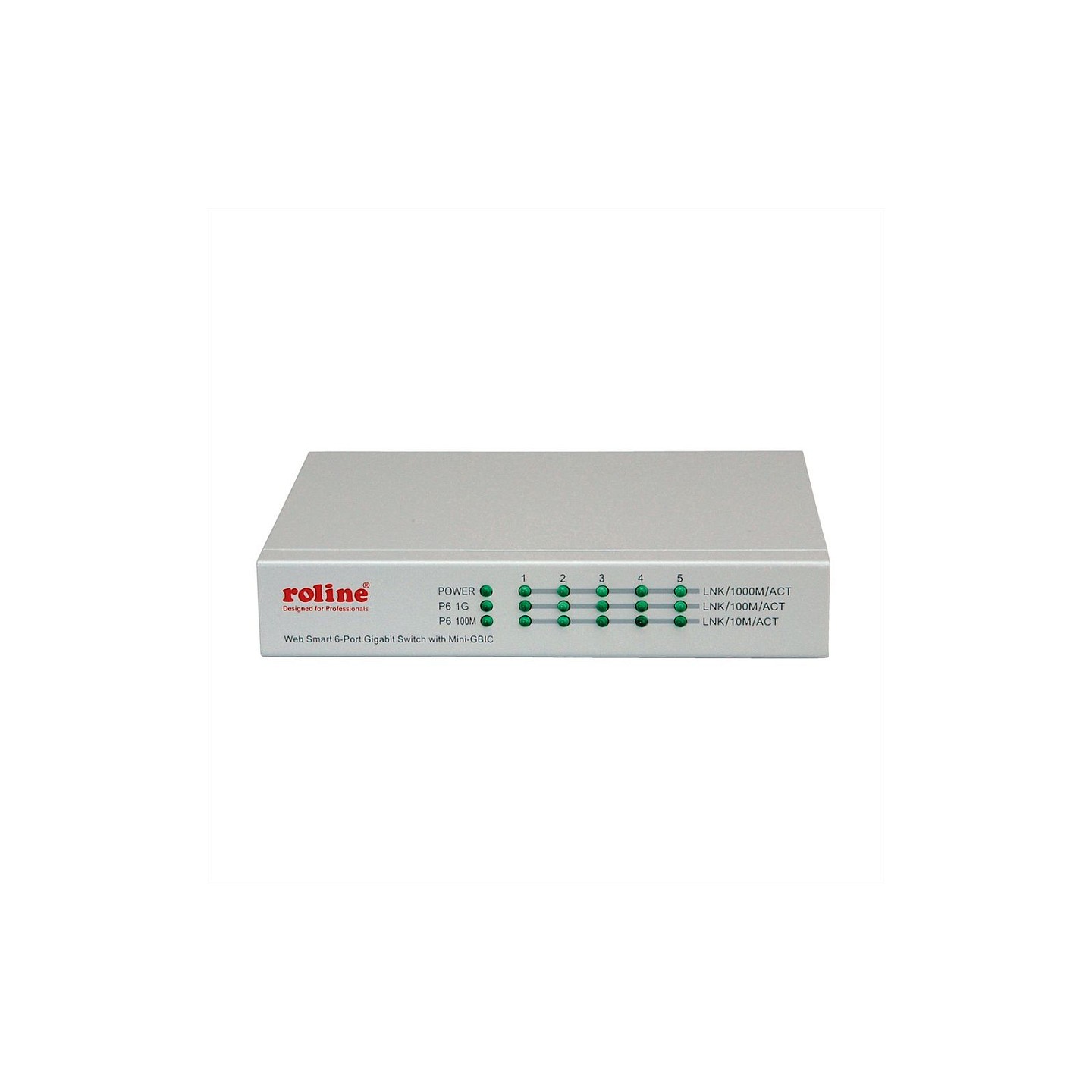 ROLINE Gigabit Ethernet Switch 6 Ports (5x 10 100 1000 + 1x SFP). WebSmart — Buy in Cyprus with Fast Delivery