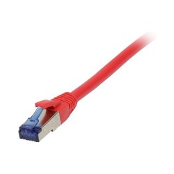 Synergy21 Patchkabel RJ45. CAT6A 500Mhz. 0.15m. rot. S-STP(S FTP). TPE LSZH(Superflex). AWG26.