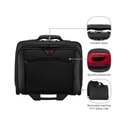 WENGER Potomac 43.2cm 17Zoll Trolley schwarz (mit herausnehmbarer Notebooktasche 40.6cm 16Zoll)