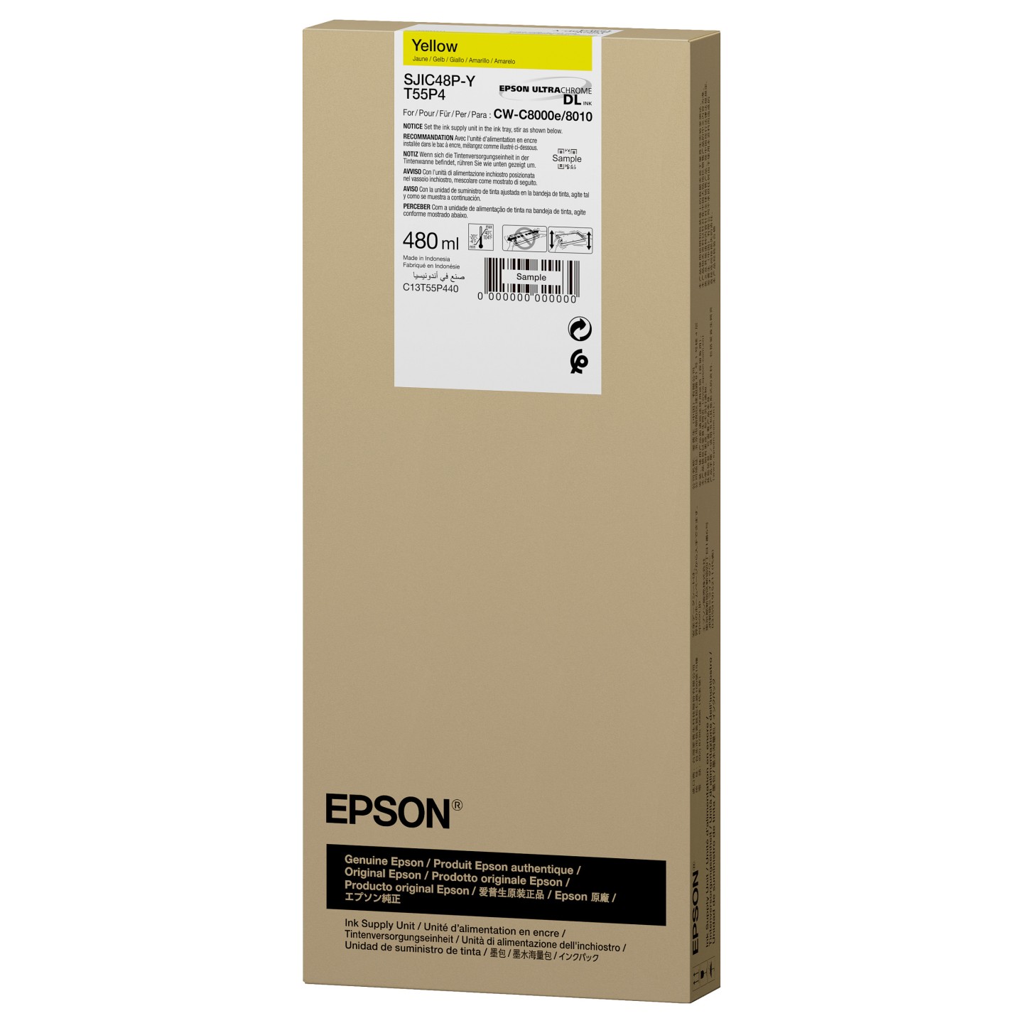EPSON Tinte gelb 480ml CW C8000 — Buy in Cyprus with Fast Delivery