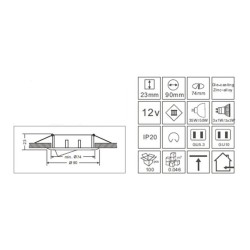 Synergy 21 LED Retrofit GU10 GX5.3 Deckeneinbausatz D04-weiß — Buy in Cyprus with Fast Delivery