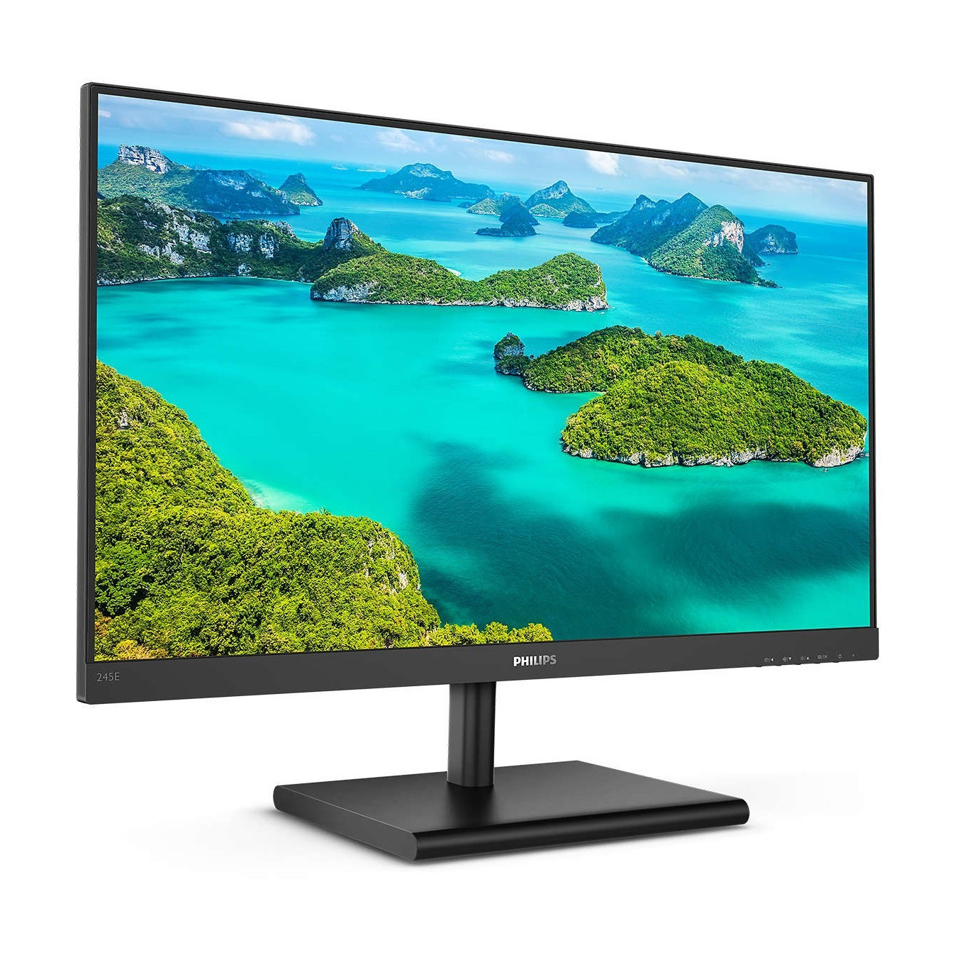 Philips E-Line 245E1S - 24" (23.8") QHD 2560x1440 IPS 75Hz 4ms HDMI/DP/VGA - Black — Buy in Cyprus with Fast Delivery