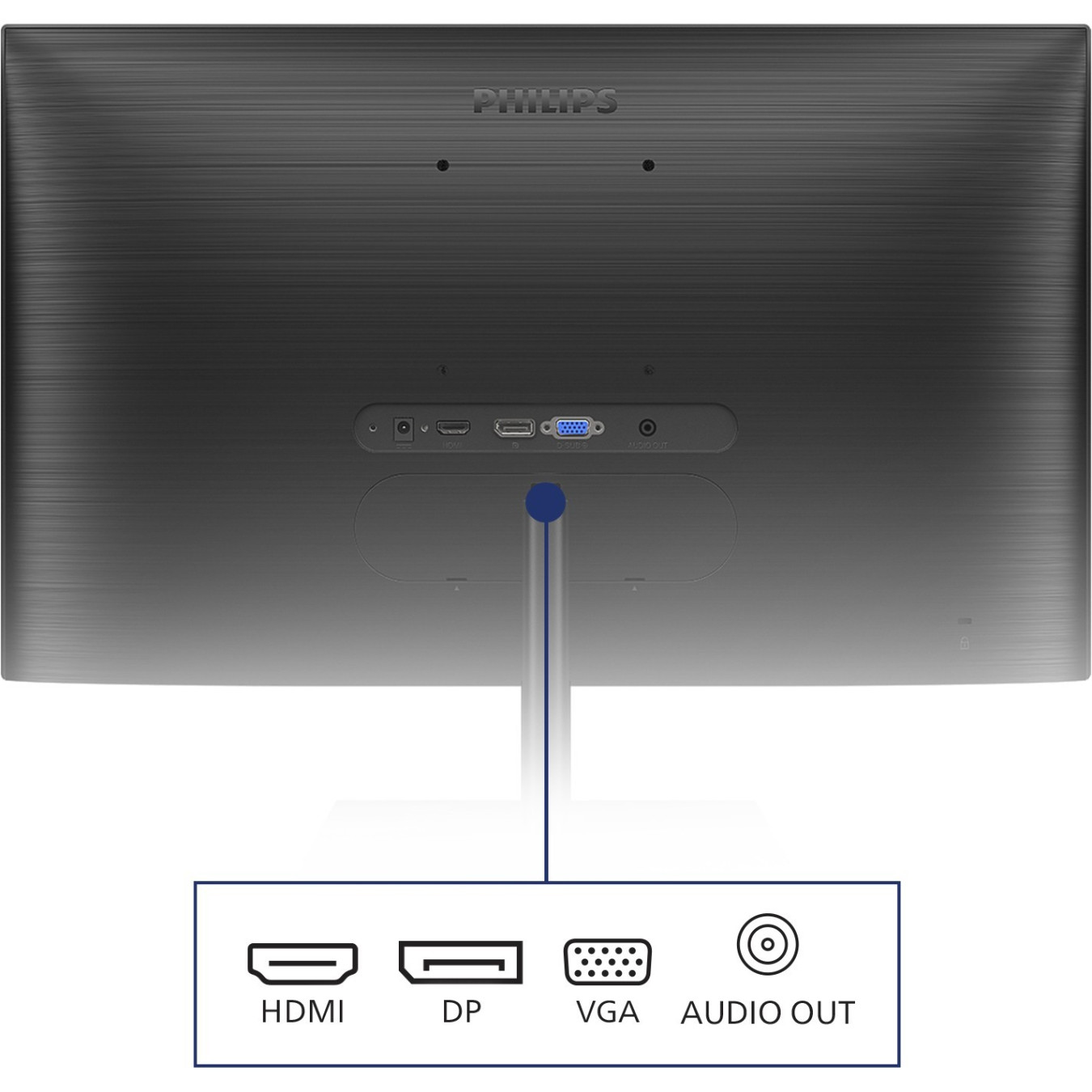 Philips E-Line 245E1S - 24" (23.8") QHD 2560x1440 IPS 75Hz 4ms HDMI/DP/VGA - Black — Buy in Cyprus with Fast Delivery