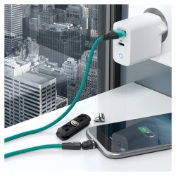 RealPower Magnetic cable 3 Amp.2m.grün mit Adaptern — Buy in Cyprus with Fast Delivery