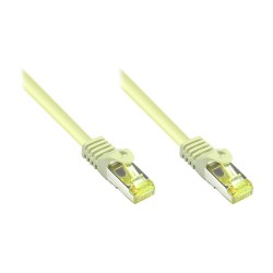 GoodConnections RJ45 Patchkabel mit Cat. 7 Rohkabel und Rastnasenschutz (). S FTP. PiMF. halogenfrei. 500MHz. OFC. gr...