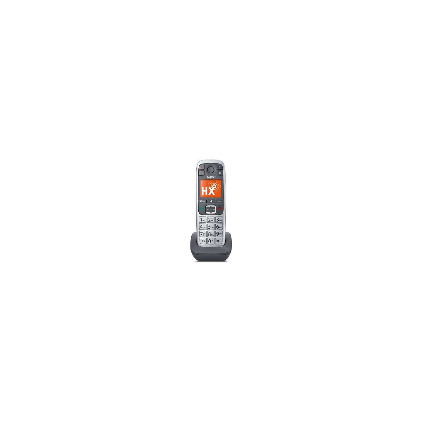 Gigaset E560HX int. Grotasten Mobilteil mit Ladeschale - platin — Buy in Cyprus with Fast Delivery