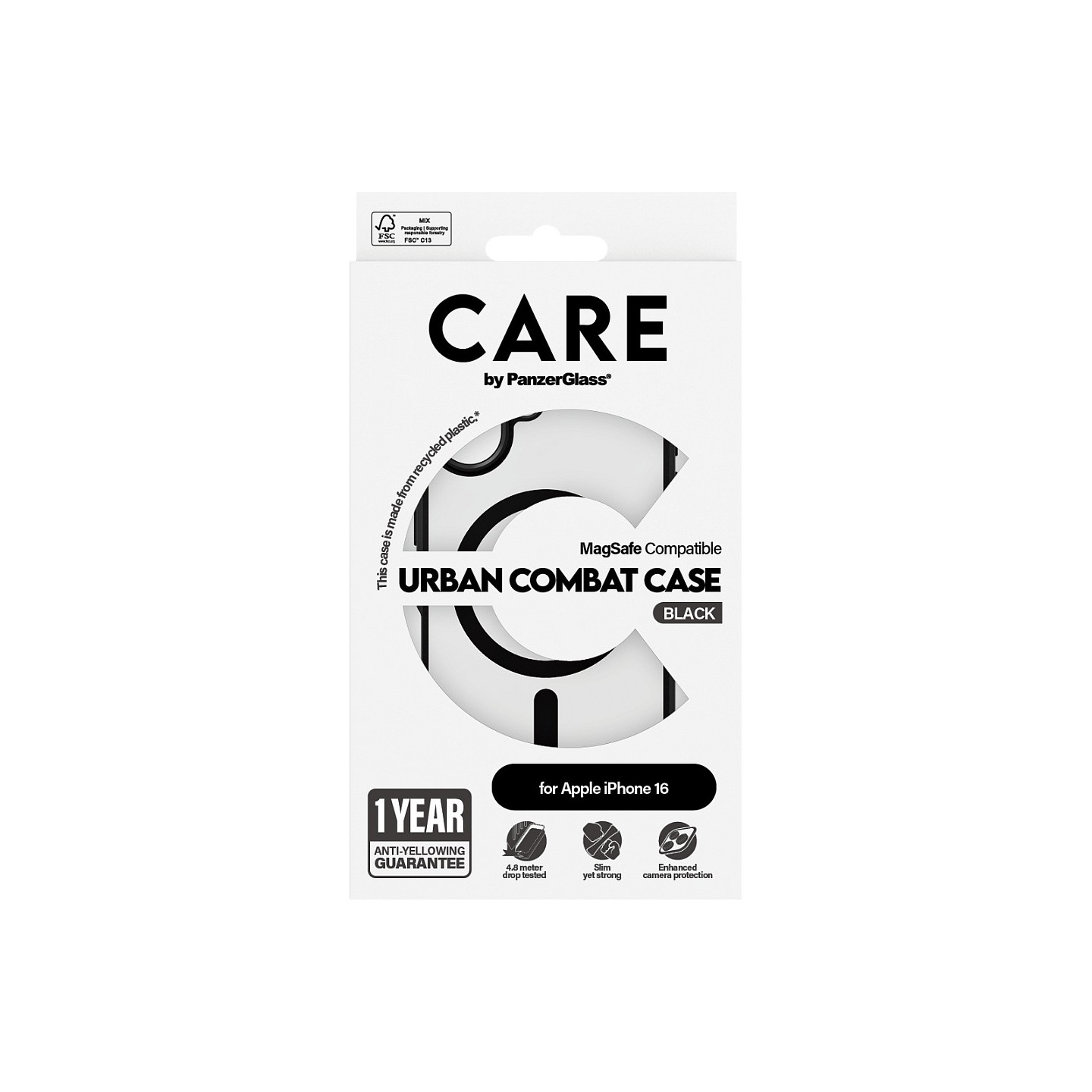 CARE Case Flagship Urban Combat Black MagSAFE iPhone 16 — Buy in Cyprus with Fast Delivery
