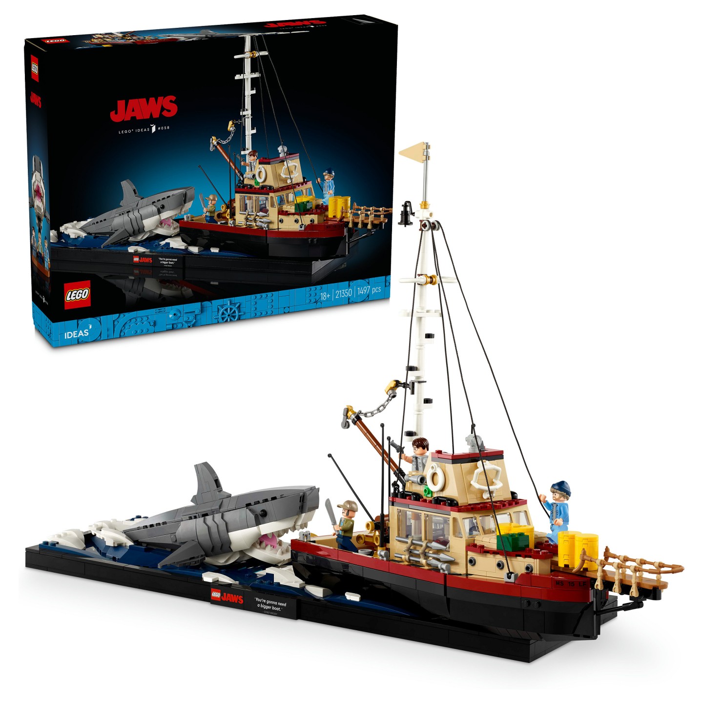 LEGO 21350 Ideas Der weie Hai — Buy in Cyprus with Fast Delivery
