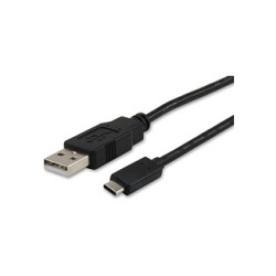 Equip Kabel USB-A 2.0 - to C St St 1.00m 3A 480Mbps sw Polybeutel — Buy in Cyprus with Fast Delivery