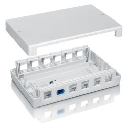 Equip Aufputzdose 12x Keystone Jack weiß — Buy in Cyprus with Fast Delivery