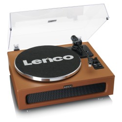 Lenco LS-430 Plattenspieler 4x Lautsprechern BT braun — Buy in Cyprus with Fast Delivery