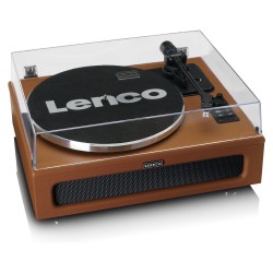Lenco LS-430 Plattenspieler 4x Lautsprechern BT braun — Buy in Cyprus with Fast Delivery