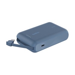 Belkin Powerbank mit integriertem USB-C Kabel. Blau. USB-C. 10.000 mAh — Buy in Cyprus with Fast Delivery