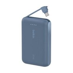 Belkin Powerbank mit integriertem USB-C Kabel. Blau. USB-C. 10.000 mAh — Buy in Cyprus with Fast Delivery