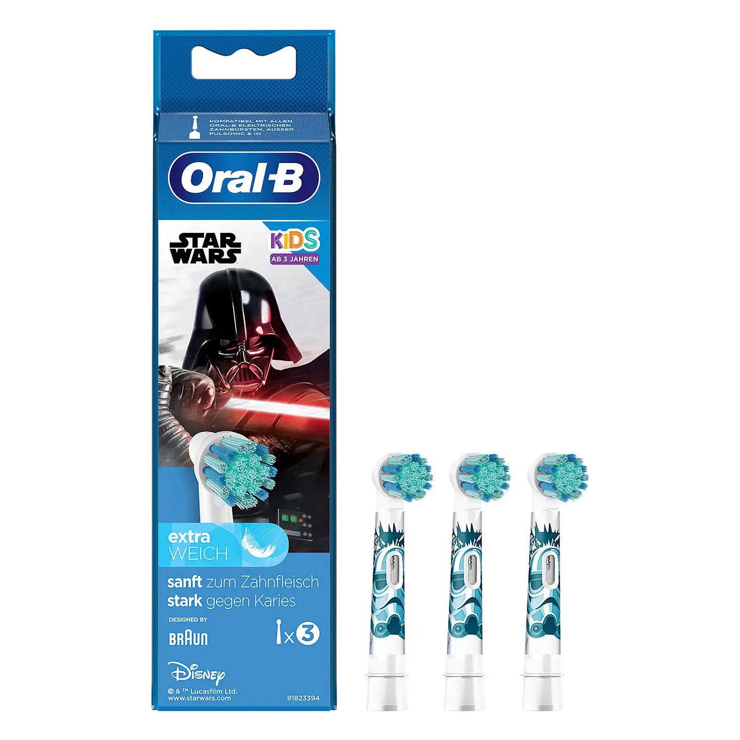 Oral-B Aufsteckbürsten Kids Star Wars 3-Pack — Buy in Cyprus with Fast Delivery