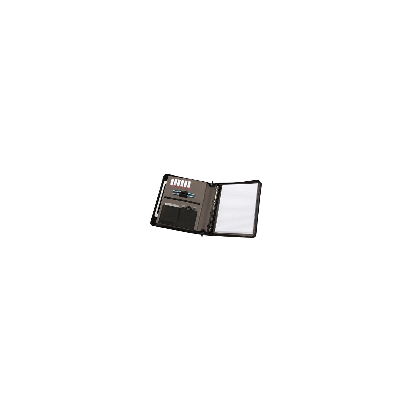 WENGER Affiliate A4 Schreibmappe Business-Organizer mit 25.4cm 10Zoll Tablet-Fach abnehmbarer Ringhefter