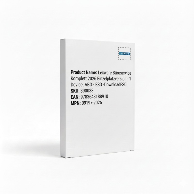 Lexware Büroservice Komplett 2026 Einzelplatzversion - 1 Device. ABO - ESD -DownloadESD — Buy in Cyprus with Fast Delivery