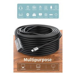 Equip Kabel USB-C3.2- to C Gen1 Akt.Erweit.St Bu 5.00m schwarz — Buy in Cyprus with Fast Delivery