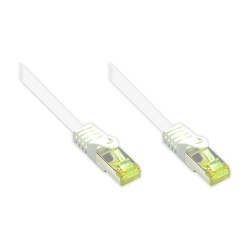 GoodConnections RJ45 Patchkabel mit Cat. 7 Rohkabel und Rastnasenschutz (). S FTP. PiMF. halogenfrei. 500MHz. OFC. we...