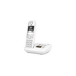 GIGASET A690A weiss Anrufbeantworter einstellbare Klangprofile Freisprechen Telefonbuch fr 100 Namen bel. schwarz - w...