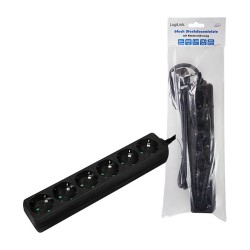Logilink Steckdosenleiste 6-fach mit Schutzkontakt . schw. — Buy in Cyprus with Fast Delivery