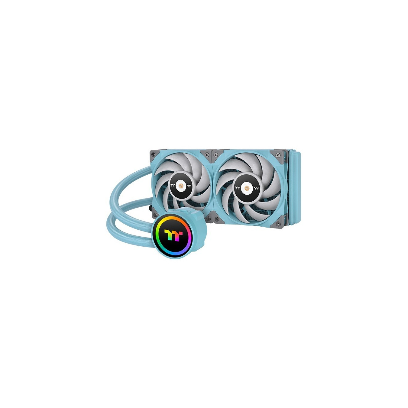 Thermaltake TOUGHLIQUID 240 ARGB Sync - CL-W319-PL12TQ-A - Turquoise 240mm AIO CPU Cooler — Buy in Cyprus with Fast Delivery