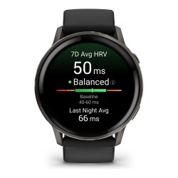Garmin Venu 4 45mm Silikon-Armb. schwarz schiefergr — Buy in Cyprus with Fast Delivery