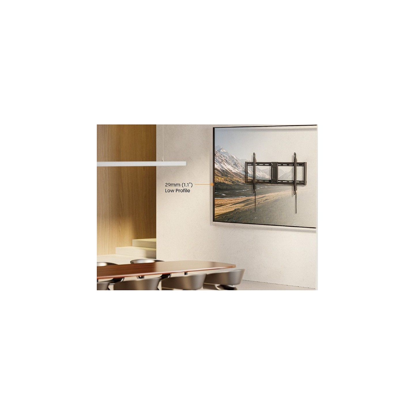 Equip Wandhalterung 43'-95' 1TFT Fest Slim 1Gelenk 75Kg sw — Buy in Cyprus with Fast Delivery