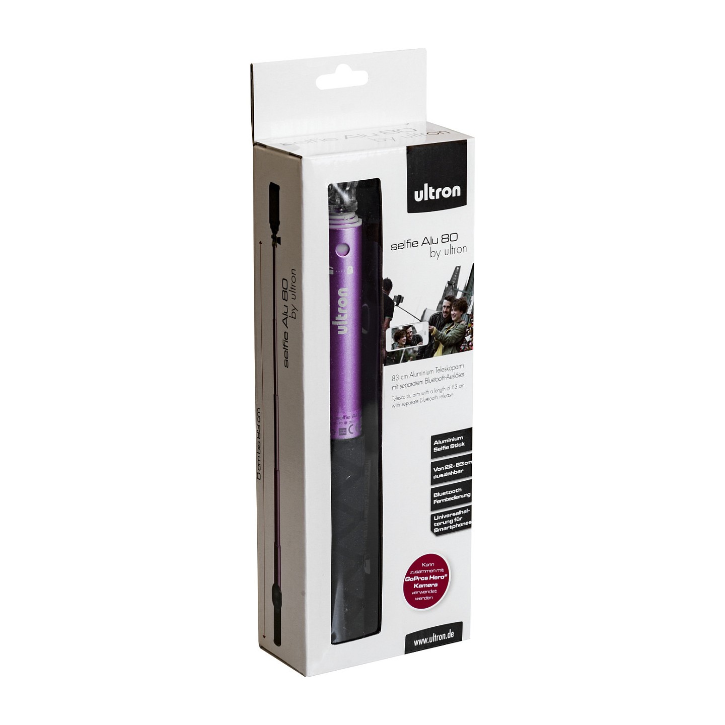 Ultron Selfie-Stick Alu 80 pink — Buy in Cyprus with Fast Delivery